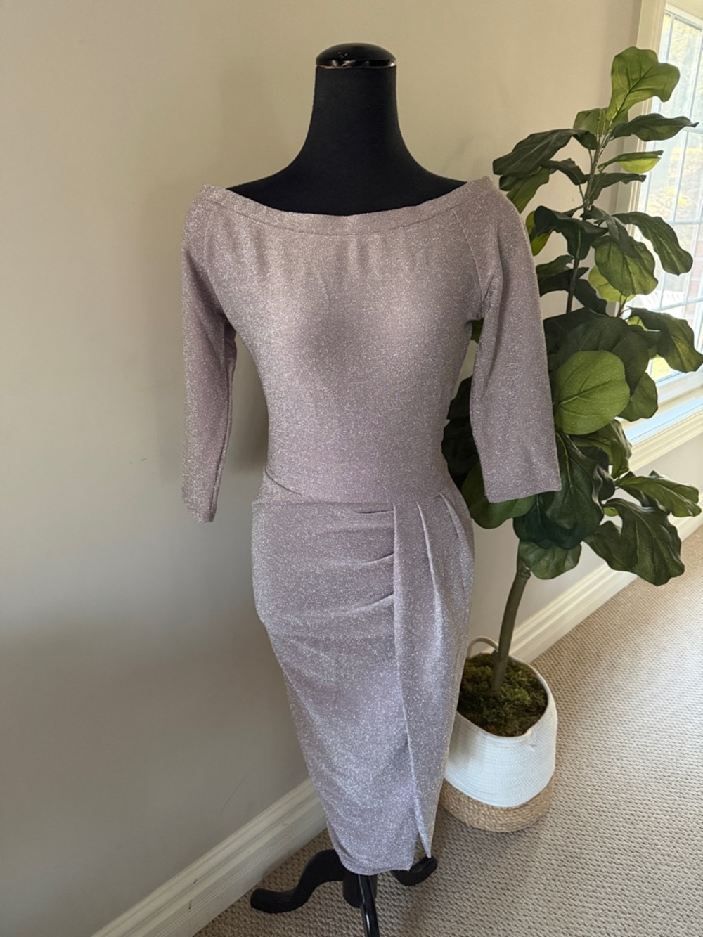 CBR SHIMMERY MAUVE DRESS